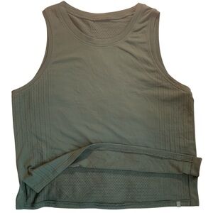 Lululemon Swiftly Tech Muscle Tank Top Army Green SZ 6-8